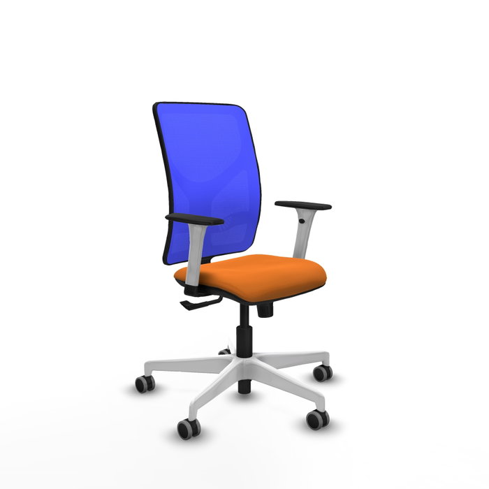 PIQUERAS Y CRESPO Silla de oficina Motilla con mecanismo Sincro, Naranja y Azul PIQUERAS Y CRESPO Silla de oficina Motilla con mecanismo Sincro, Naranja y Azul