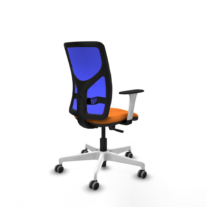 PIQUERAS Y CRESPO Silla de oficina Motilla con mecanismo Sincro, Naranja y Azul PIQUERAS Y CRESPO Silla de oficina Motilla con mecanismo Sincro, Naranja y Azul