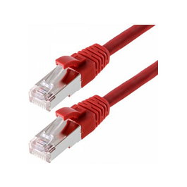Helos Cable de parcheo Cat.5e SF/UTP AWG 26 rojo 3,0 m
