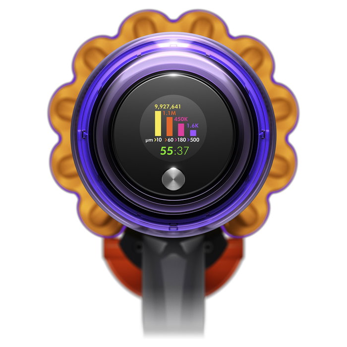 Dyson V15 Detect Absolute Aspiradora Escoba Ciclónica Potente 240 AW con Pantalla y Cepillo LED