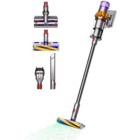 Dyson Aspiradora sin Cable V15 Detect Absolute 446986-01 con Batería, 230 AW, 60 Min Autonomía, HEPA, Fluffy Optic y Digital Motorbar, Cubo 0.77L Dyson Aspiradora sin Cable V15 Detect Absolute 446986-01 con Batería, 230 AW, 60 Min Autonomía, HEPA, Fluffy Optic y Digital Motorbar, Cubo 0.77L