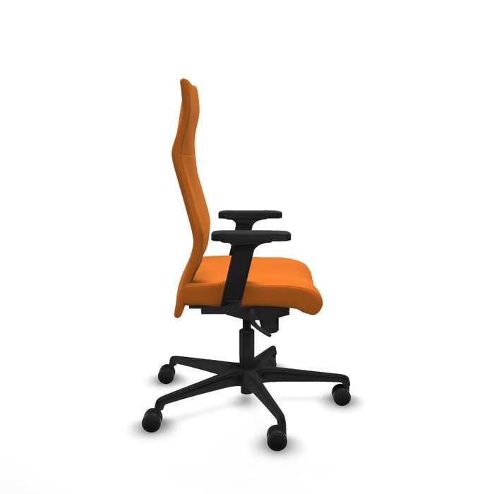 PIQUERAS Y CRESPO Sillón Albacete Naranja con Mecanismo Sincro y Brazos 2D