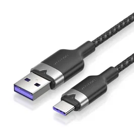 Vention Cable USB 2.0 CTOBH de 2m, USB-A a USB-C, 100W, Negro