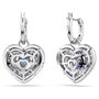 Swarovski Pendientes IDYLLIA en Gris y Acero Inoxidable