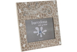 DKD Home Decor Marco de Fotos MDF 20x1x19 Natural