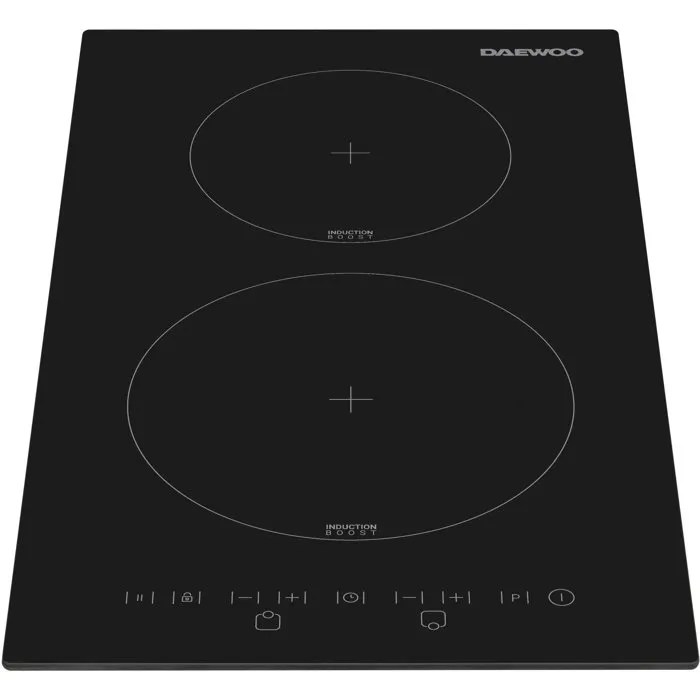 Daewoo Placa de inducción BH3ITF25BNM 2 fuegos 30 cm Negro