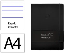 Antartik Cuaderno Antartik Notes Tapa Dura A4 Negro 100 Hojas
