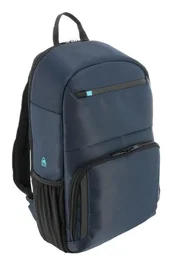 Mobilis 005042 Mochila Informal Ciudad Unisex 19 Litros Negro Marina - Compartimento Portátil 40.6 cm (16"), Poliéster Reciclado, Resistente al Agua