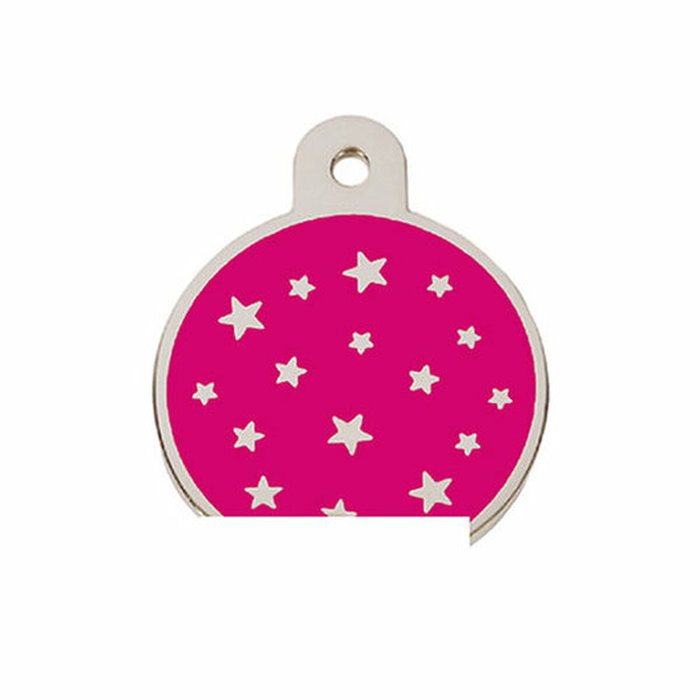 Placa identificativa para collar Imarc PetScribe Passion Rosa Plata Placa identificativa para collar Imarc PetScribe Passion Rosa Plata