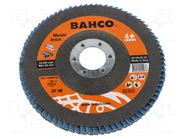 BAHCO Disco de lijado panelada 125 mm granulación 40
