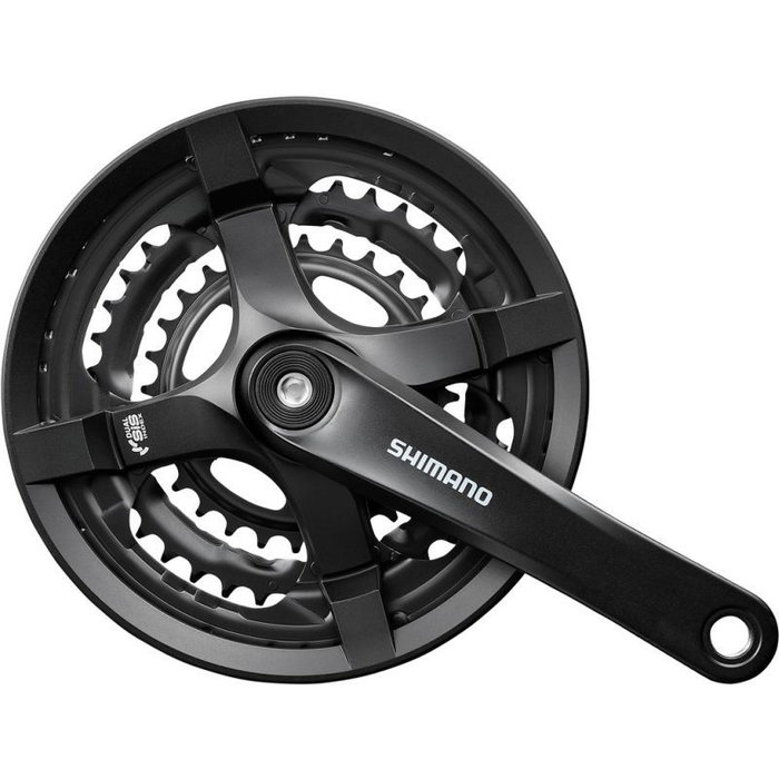 Shimano Bielas Tourney FC-TY 501, Juego de Bielas 170mm, 6/7/8 Velocidades, Aluminio, Cuadrado Shimano Bielas Tourney FC-TY 501, Juego de Bielas 170mm, 6/7/8 Velocidades, Aluminio, Cuadrado