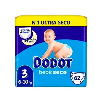 Dodot Etapas Pañales Talla 3, 6-10 kg, 62 unidades Dodot Etapas Pañales Talla 3, 6-10 kg, 62 unidades