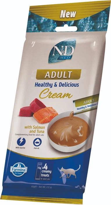 Farmina N&D Ocean Cat Creamy Atún y Salmón 15x60g Farmina N&D Ocean Cat Creamy Atún y Salmón 15x60g