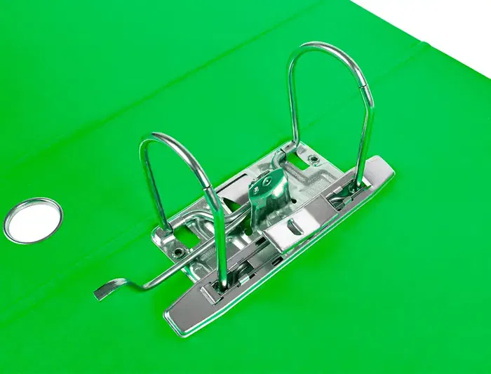Liderpapel Archivador de Palanca A4 Filing System Forrado Lomo 80mm Verde con Caja y Compresor Metálico