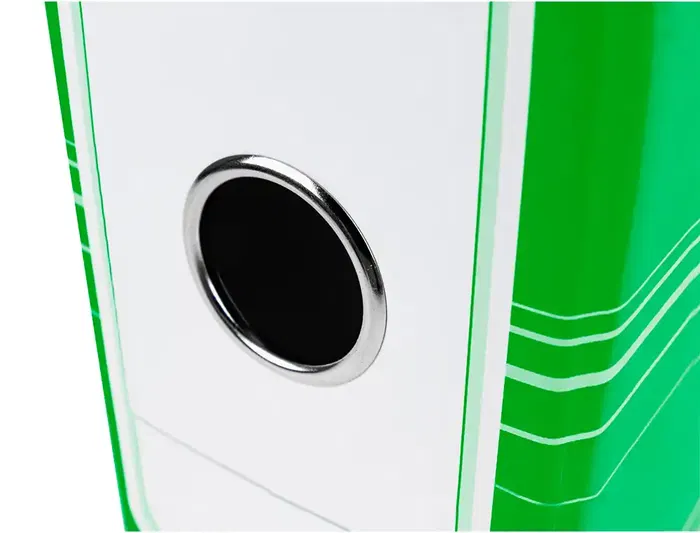 Liderpapel Archivador de Palanca A4 Filing System Forrado Lomo 80mm Verde con Caja y Compresor Metálico