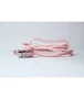 Eightt Cable USB A a Lightning 1m ECI-2P/ECI-2G para iPhone, Nylon Trenzado Rosa, Carga y Datos USB 2.0, Conector Metálico