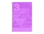 Liderpapel Cuaderno espiral folio pautaguia 80h 75gr cuadro pautado 3mm con margen color violeta