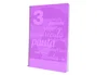 Liderpapel Cuaderno espiral folio pautaguia 80h 75gr cuadro pautado 3mm con margen color violeta