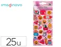 Imaginovo Pegatinas Diseños Surtidos Smiley con Brillo 214x100 mm en Blister