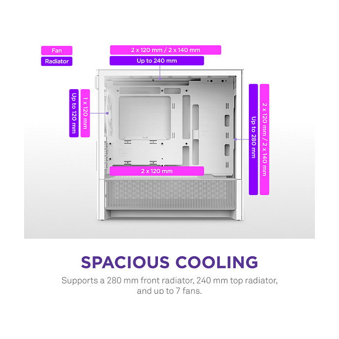 NZXT H3 Flow Blanco NZXT H3 Flow Blanco