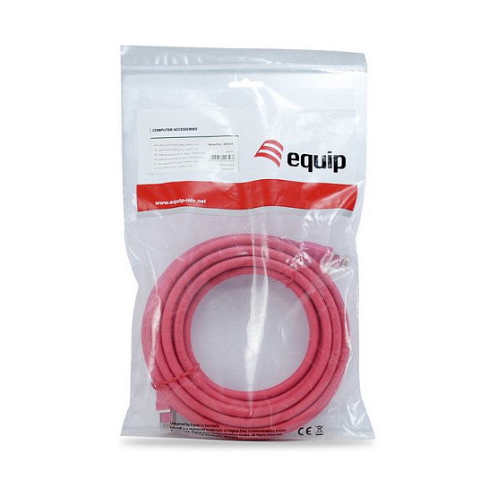 Equip Cable de red Cat8.1 S/FTP 2xRJ45 0,5m Rojo Equip Cable de red Cat8.1 S/FTP 2xRJ45 0,5m Rojo