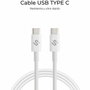 Subblim Cable USB-C a USB-C Plus 100W Blanco 1m