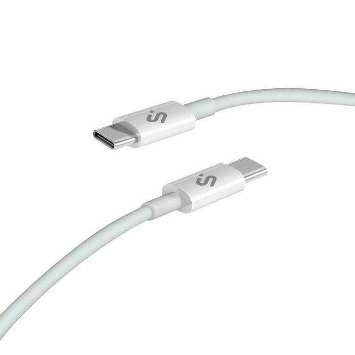 Subblim Cable USB-C a USB-C Plus 100W Blanco 1m