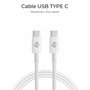 Subblim Cable USB-C a USB-C Plus 100W Blanco 1m