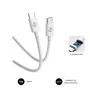 Subblim Cable USB-C a USB-C 100W 1m Blanco - Carga Rápida PD 3.0 y QC 3.0 con Chip E-Marker, Compatible con iPhone 15, Samsung Galaxy S24, MacBook Pro