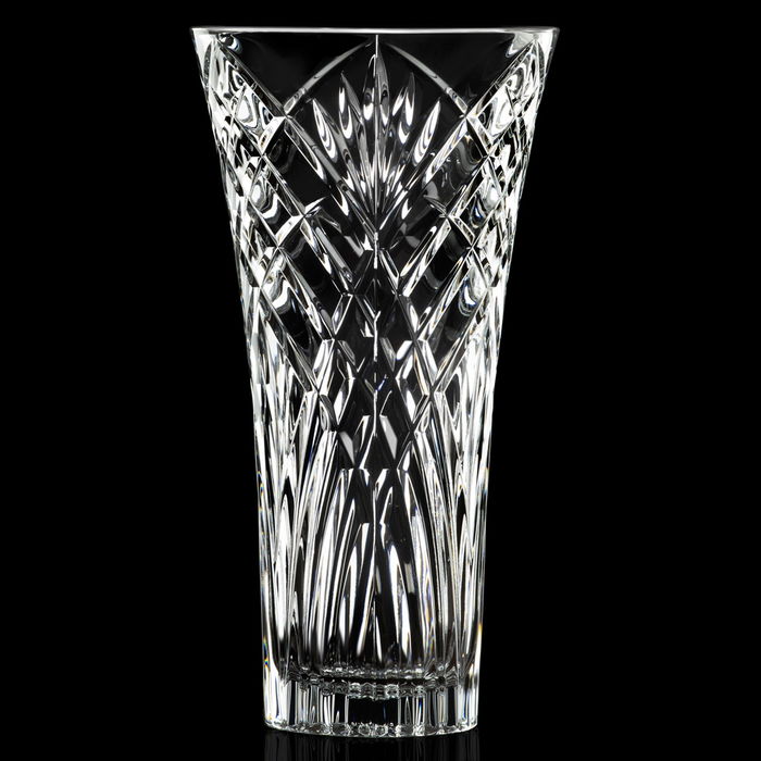 Rcr Cristalleria IT Jarrón Melodia Cristal Máquina Altura 30 cm Diámetro 16 cm