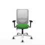 PIQUERAS Y CRESPO Silla de oficina Zulema con mecanismo Sincro/Traslack, Verde y Blanco