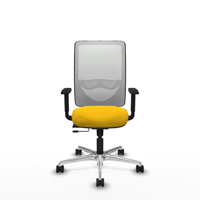 PIQUERAS Y CRESPO Silla de oficina Zulema con mecanismo Sincro/Traslack Amarillo y Blanco PIQUERAS Y CRESPO Silla de oficina Zulema con mecanismo Sincro/Traslack Amarillo y Blanco