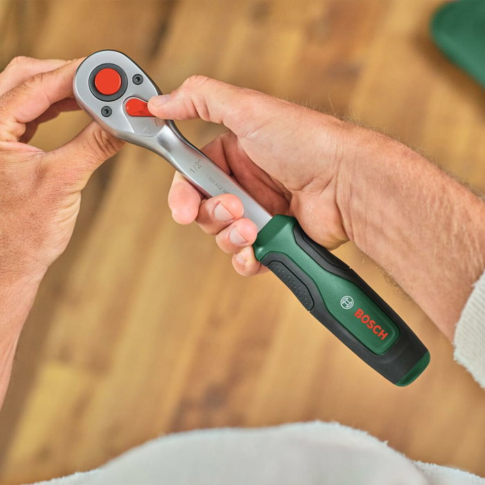 Bosch Llave de trinquete 1/2 con par de torsión de hasta 768 Nm
