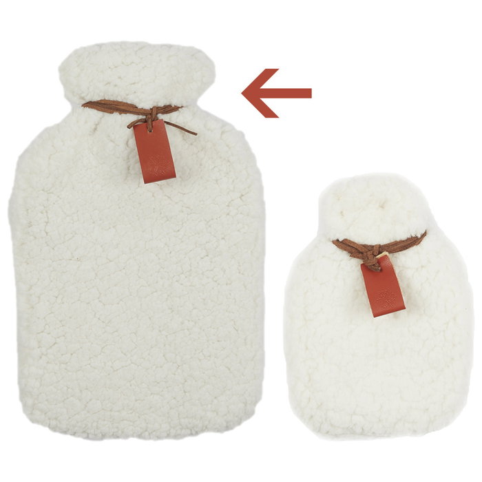 Sensly Bolsa Agua Caliente 1 L con Funda de Borreguito