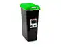 Plasticforte Contenedor Reciclaje 25L Verde Tapa Muelle 55x25x40cm