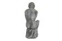 DKD Home Decor Figura de Cemento Pensador Desgastado Gris