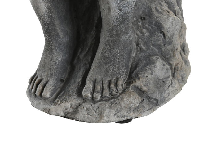 DKD Home Decor Figura de Cemento Pensador Desgastado Gris