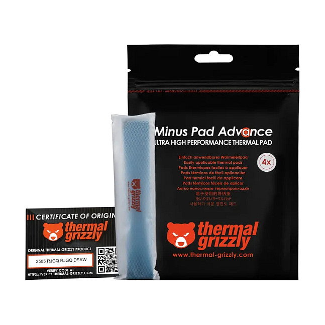 Thermal Grizzly Minus Pad Advance - 120x20x0,5 mm (Pack de 4)