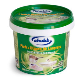 Chubb - Piedra Blanca Limpieza 500 g - Pasta Limpiadora Multiusos para Cocinas, Baños, Azulejos, Vidrio y Hornos