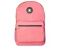 Antartik Mochila escolar con asa y bolsillo frontal con cremallera, color Coral, 320x140x430 mm