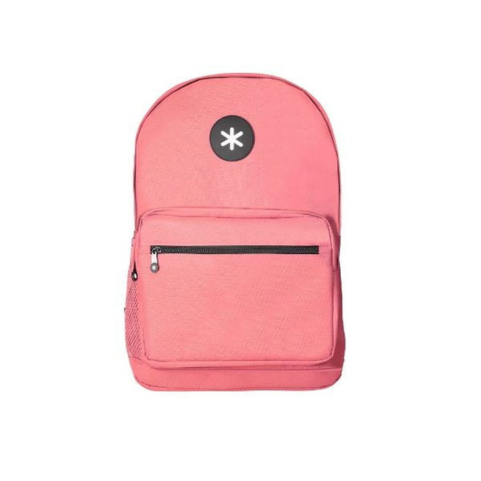Antartik Mochila con asa y bolsillo frontal con cremallera coral Antartik Mochila con asa y bolsillo frontal con cremallera coral