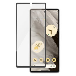 PanzerGlass Protector de Pantalla de Vidrio Templado para Google Pixel 7a Ultra Wide Fit, Antirrayaduras, Antibacteriano, Aplicación Sencilla en Seco sin Burbujas - 1 Unidad
