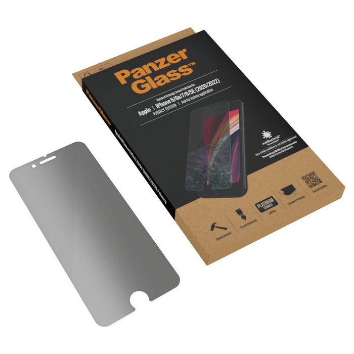 PanzerGlass Protector de Pantalla de Privacidad Super+ para iPhone 6, 6s, 7, 8 y SE (2020/2022) | Cristal Templado | Anti-Rayones | Anti-Huellas | Kit de Limpieza Incluido PanzerGlass Protector de Pantalla de Privacidad Super+ para iPhone 6, 6s, 7, 8 y SE (2020/2022) | Cristal Templado | Anti-Rayones | Anti-Huellas | Kit de Limpieza Incluido