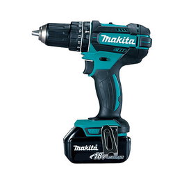 Makita Atornillador percutor DHP482RFE con 2 baterías de 3.0Ah/18V