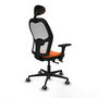 PIQUERAS Y CRESPO Silla de oficina Jorquera Naranja y Blanco