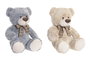 DKD Home Decor Peluche Baby Oso Beige Gris 34 x 42 x 32 cm (6 Unidades)