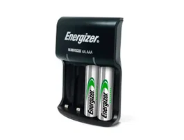 Energizer Cargador de Pilas Recargables USB para AA y AAA, Incluye 4 Pilas AA 1300 mAh, Carga 2-4 Pilas, Indicador LED
