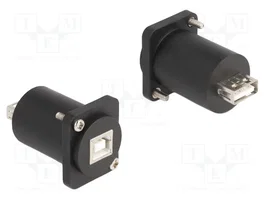 DeLOCK 88110 Módulo Keystone USB 2.0 Tipo-B hembra a Tipo-A hembra negro