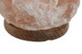 DKD Home Decor - Lámpara de Sal del Himalaya Sobremesa, Estilo Árabe, Rosa Natural, Incluye Bombilla E14, 17x35x17 cm