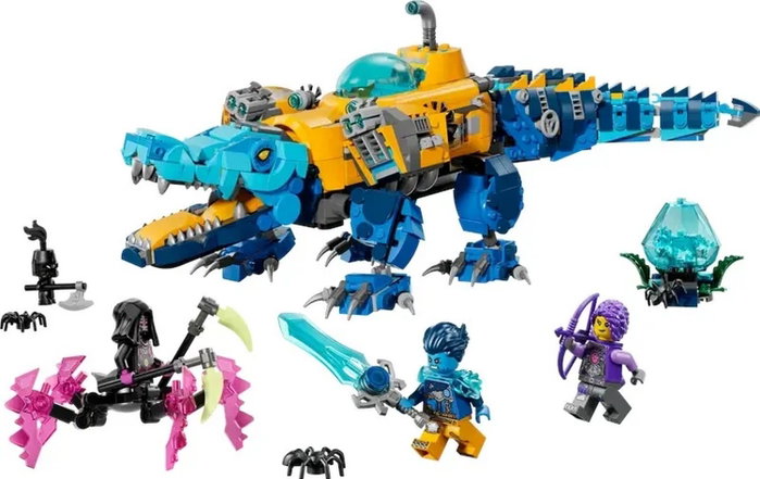 LEGO DREAMZzz Submarino Cocodrilo 71512, Set de Construcción 2 en 1 de 1107 piezas, +8 años